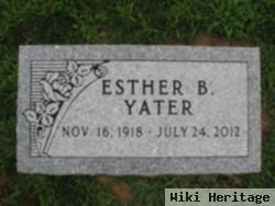 Esther B. Bowman Yater