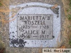 Marietta B Roszell