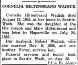 Cornelia Hiltenbrand Wadick