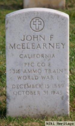 John F Mcelearney