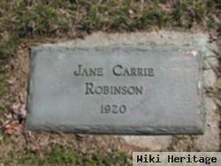 Jane Carrie Robinson