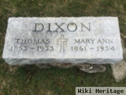 Mary Ann Hannigan Dixon