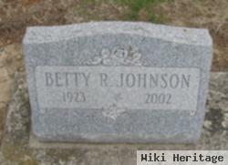 Betty R. Johnson