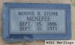 Minnie B Stone Menefee