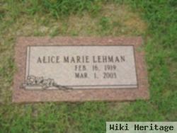 Alice Marie Lehman