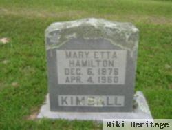 Mary Etta Hamilton Kimball