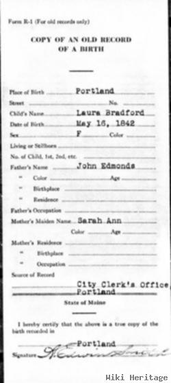 Laura Bradford Edmond