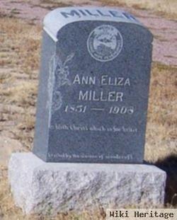 Anna Elizabeth "anna Eliza" Miller