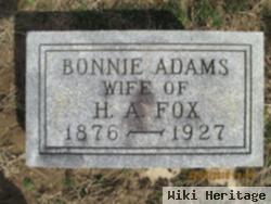 Ivy Eloise "bonnie" Adams Fox