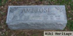 Mahala Ann "annie" Ashley Ambrose