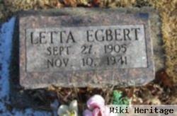 Letta May Witt Egbert