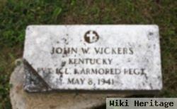 Pfc John W Vickers