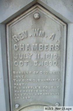 Rev William A. Chambers