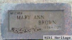 Mary Ann Mawhirter Brown