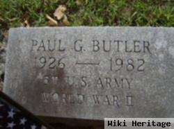 Sgt Paul G Butler