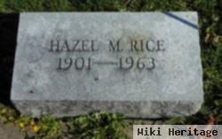 Hazel M Miller Rice