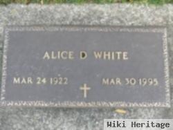 Alice D White