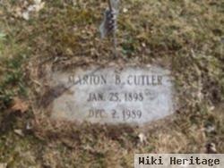 Marion B Burt Cutler