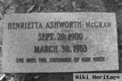 Henrietta Ashworth Mcgraw