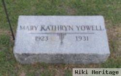 Mary Kathryn Yowell