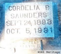 Cordelia P Saunders