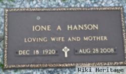 Ione A Hanson