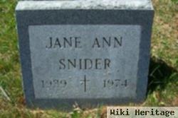 Jane Ann Snider