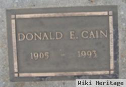 Donald E Cain