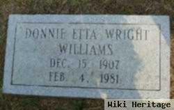 Donnie Etta Wright Williams