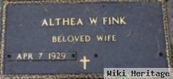 Althea W. Fink