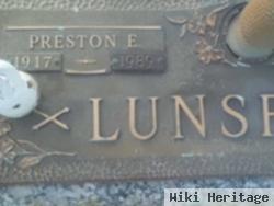 Preston E Lunsford