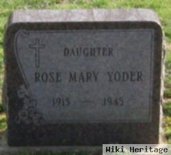 Rose Mary Yoder