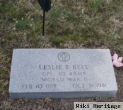 Leslie E Bell