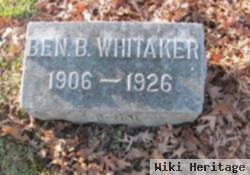 Benjamin B Whitaker