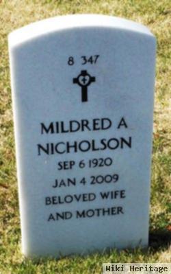 Mildred A Nicholson