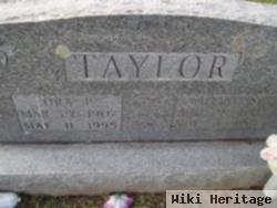 Ora P Taylor