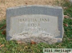 Martha Jane "mattie" Randles Rose