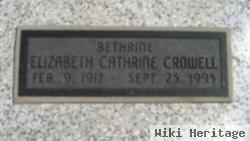 Elizabeth Cathrine "bethrine" Crowell