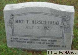 Alice T Hersch Freas