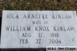 Iola Arnette Kinlaw