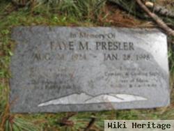 Faye M Presler