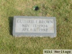 Guthrie F. Brown