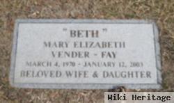 Mary Elizabeth "beth" Vender Fay