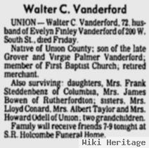 Walter C. Vanderford