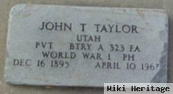 John T Taylor