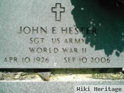 John E Hester