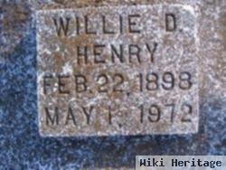 Willie D Henry