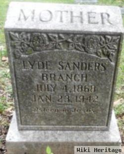 Lyde Sanders Branch