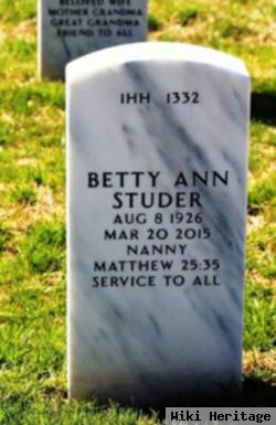 Betty Ann Willner Studer