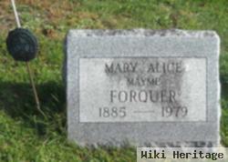 Mary Alice "mayme" Forquer